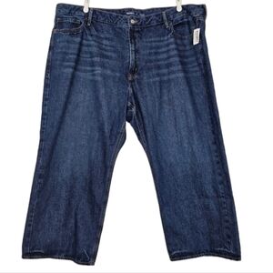 Old Navy Extra High Rise Wide Leg Cropped Jeans Size 26 Dark Wash
